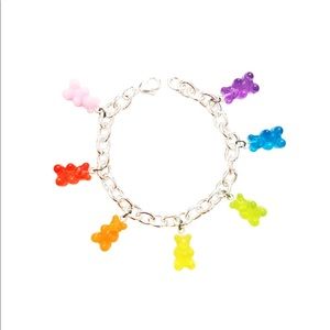 LGBTQ Rainbow Gummy Bear Charm Bracelet